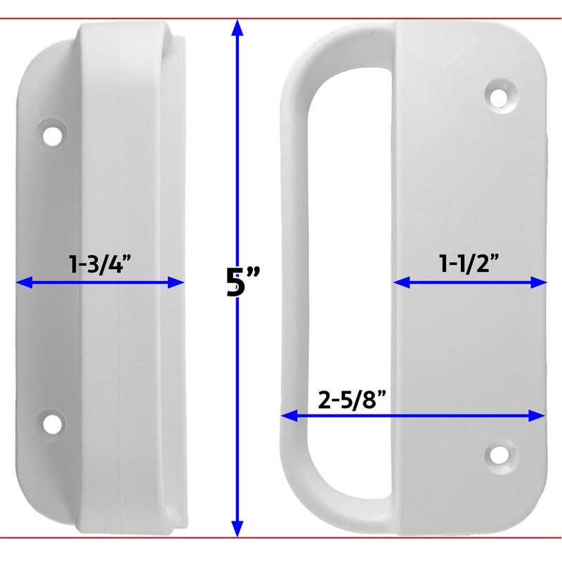 Jake Sales Universal Nylon GATE Handle -White: Pull Works with Wood, Metal, or Vinyl Gates. (1 Pack) - Image 3